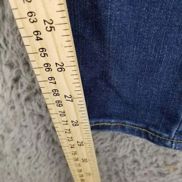 Levis Jeans Womens 26 Blue Mile High Super Skinny Premium Stretch Denim - Picture 9 of 16